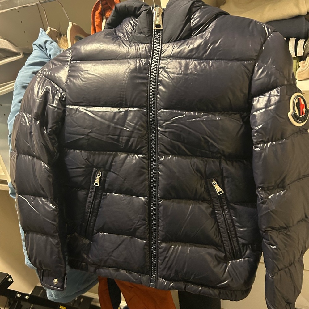 Moncler Dark Blue Quilted Jacket